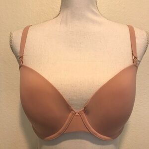 Dorina Beige Underwire Bra with Lace and Gold-tone hardware
